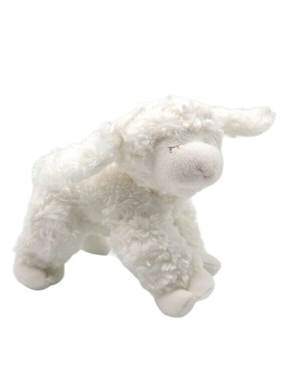 Gund Baby Winky Lamb Rattle Plush Sheep Lovey Ivory White 9" Stuffed Nursery